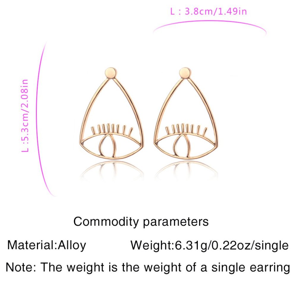 Teardrop Eye Drop Earrings - Picture 4 of 5